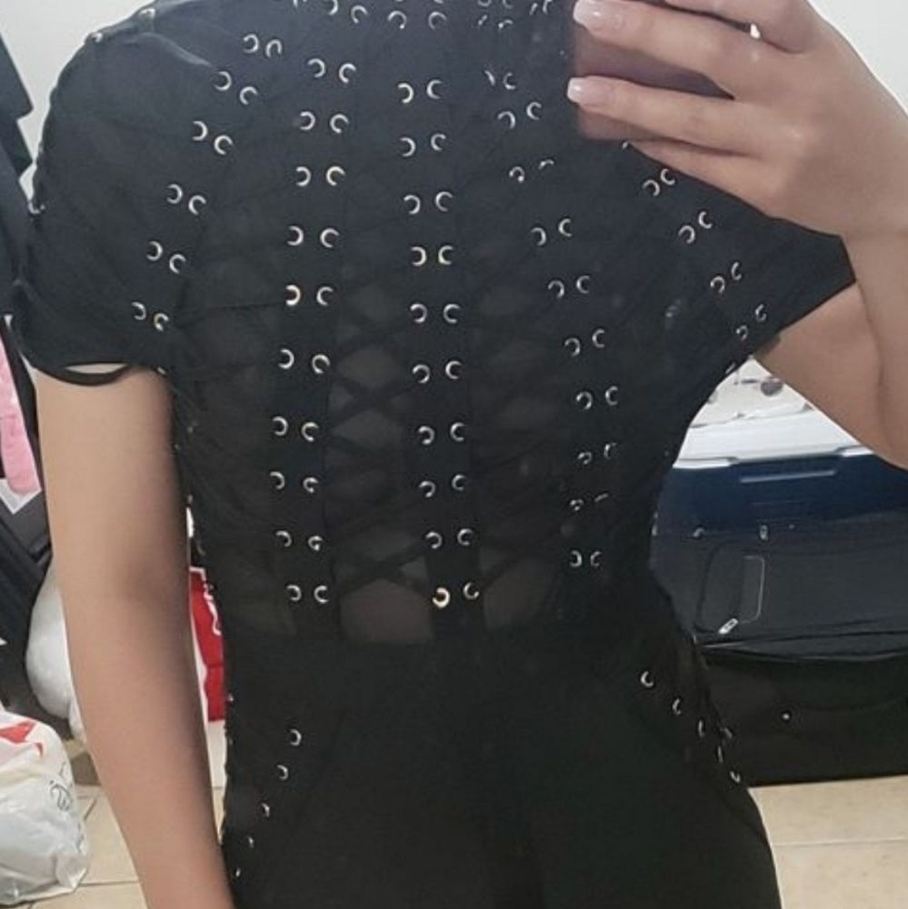 Black bandage dress